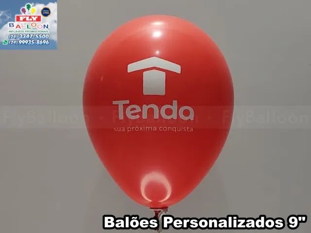 Balão personalizado com logomarca para Construtora Tenda