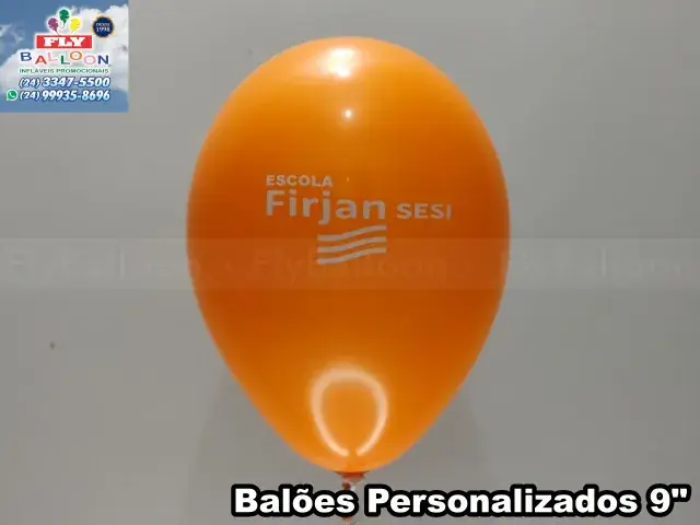Balão personalizado com logomarca para Escola Firjan Sesi