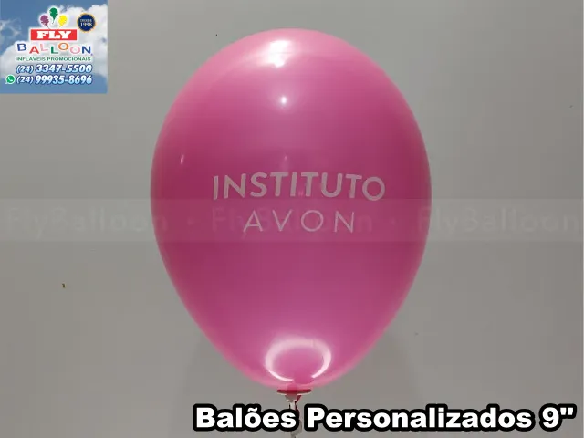 Balão personalizado com logomarca para Instituto Avon