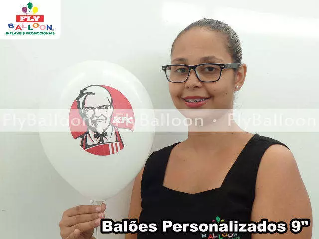 Balão personalizado com logomarca para KFC