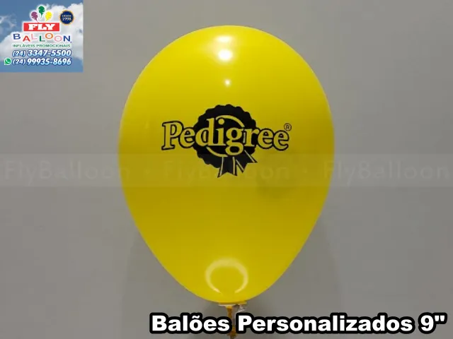 Balão personalizado com logomarca para Pedigree